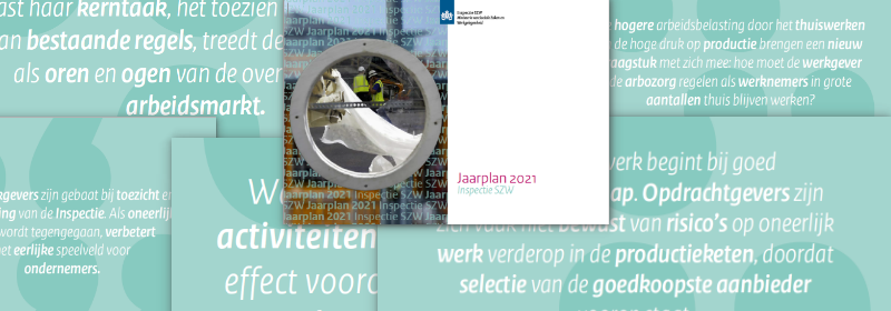 Hoe het SZW gaat handhaven in 2021 staat in het jaarplan 2021